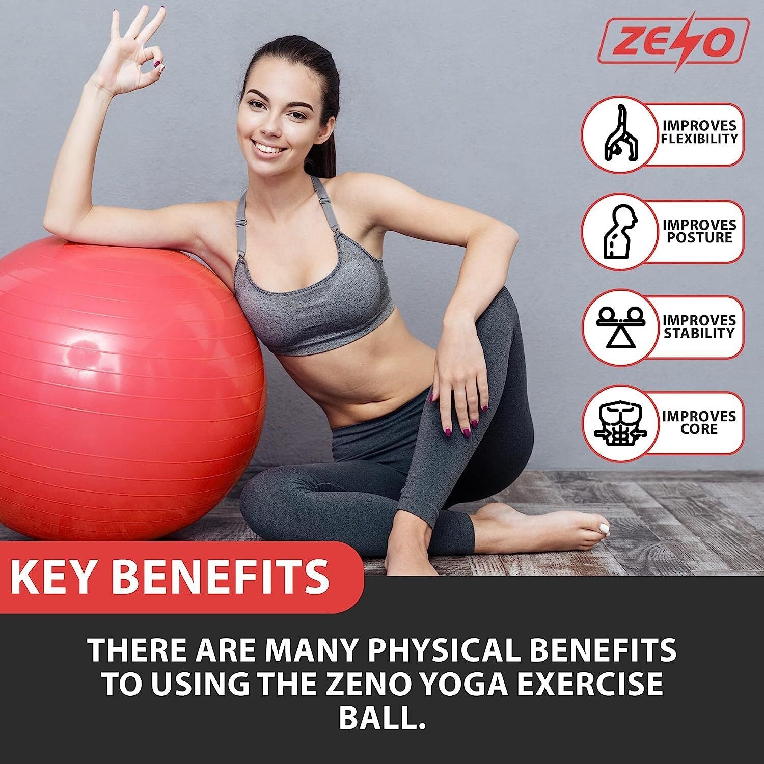 EXERCISE GYM BALL SWISS PILATES YOGA CORE TRAINING PREGNANCY BIRTHING ANTI-BURST