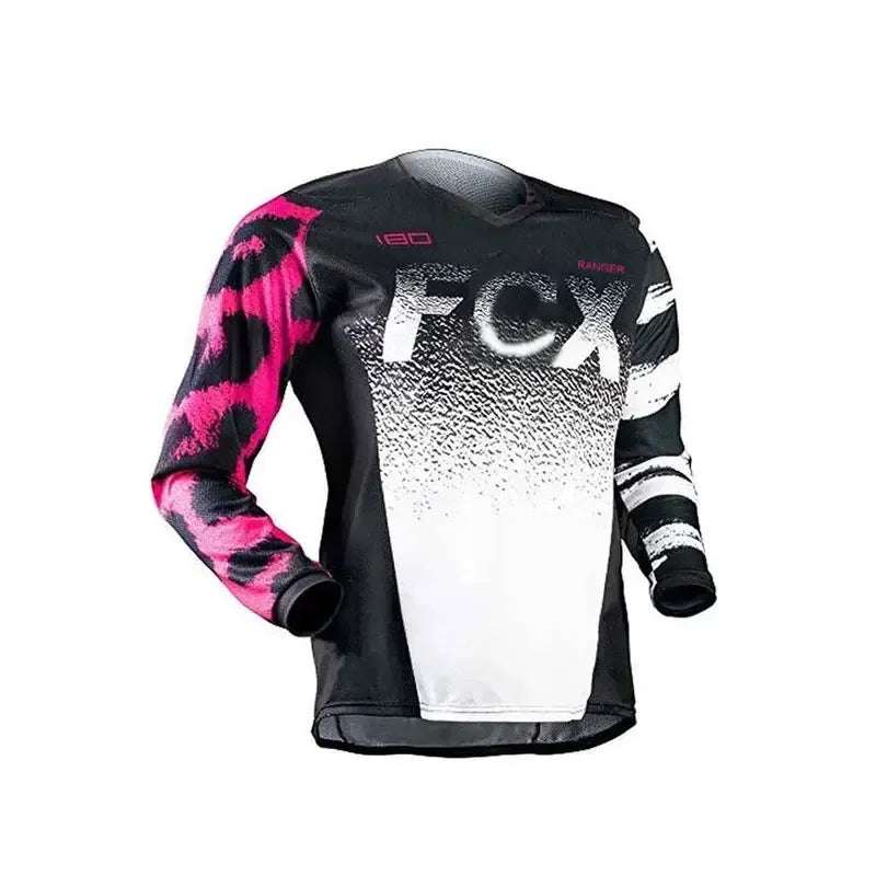 Summertime， WOMEN Downhill Jerseys FCX Mountain Bike MTB Shirts Offroad DH Motorcycle Jersey Motocross Sportwear Clothing Bike
