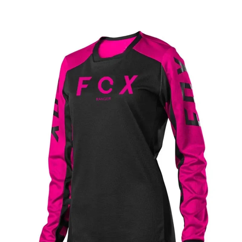 Summertime， WOMEN Downhill Jerseys FCX Mountain Bike MTB Shirts Offroad DH Motorcycle Jersey Motocross Sportwear Clothing Bike