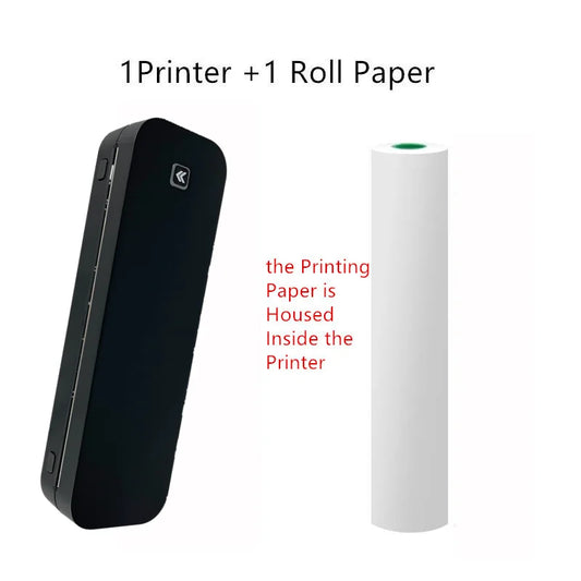 A4 Thermal Printer 203DPI Bluetooth Pocket Photo Document Printer Memo Note Tattoo Printing Wireless Inkless Thermal Printer