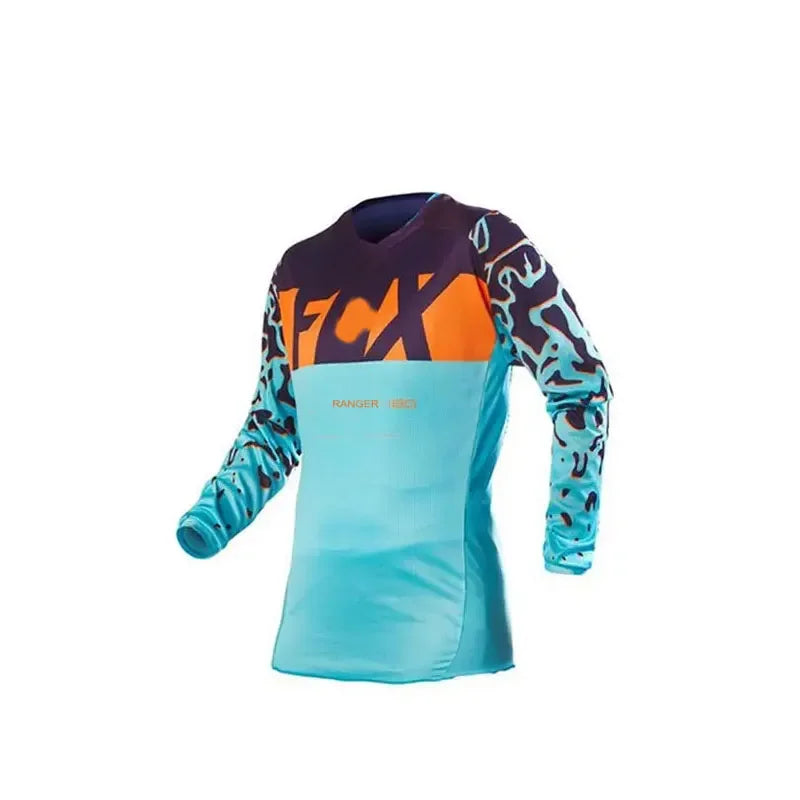 Summertime， WOMEN Downhill Jerseys FCX Mountain Bike MTB Shirts Offroad DH Motorcycle Jersey Motocross Sportwear Clothing Bike